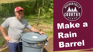 How to Make a Rain Barrel in 30 Minutes!