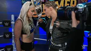 Confrontacion Cara a Cara entre Liv Morgan & Ronda Rousey - WWE SmackDown Español: 29/07/2022