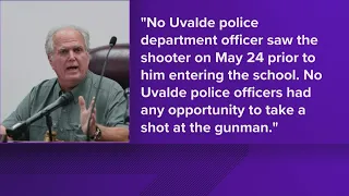 Uvalde mayor responds to report that officer had opportunity to shoot gunman