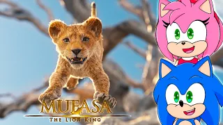 Sonic and Amy watch Mufasa: The Lion King | Teaser Trailer