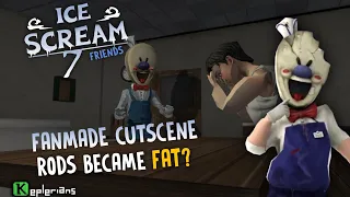 Ice Scream 7: Lis Adventure | Fan Cutscene How Rods Become Fat 🧊🍦|Keplarians|Ice Scream