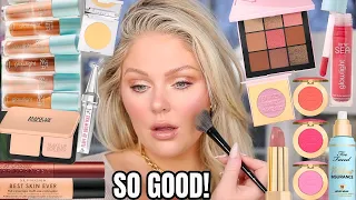 *NEW* VIRAL MAKEUP TESTED 🤩  FULL FACE FIRST IMPRESSIONS | KELLY STRACK