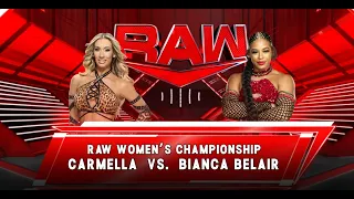 Bianca Belair vs. Carmella — Raw Women's Championship Match: Raw, July 18, 2022 WWE 2K23 4K Ultra