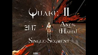 Quake II - Any% (Hard) - Single-Segment Speedrun - 21:17