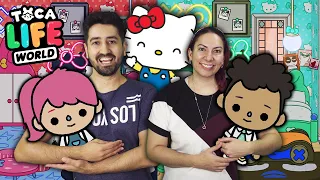 NOVO QUARTO DOS NOSSOS GÊMEOS DA HELLO KITTY no Toca Life