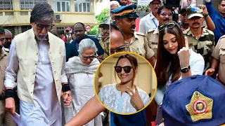 Amitabh Bachchan, Jaya Bachchan ,Aishwarya Rai & Others Arrives To Cast Their Vote