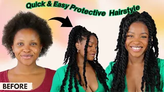 DIY Marley Twists in 2 Hours! The EASIEST Protective Hairstyle (Beginner Friendly!)