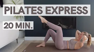 20 Min Pilates Express | Full Body Workout | Resistance Band (Optional) | MIKMILL