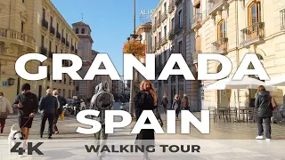 4K Granada Spain - Walking Tour 2022