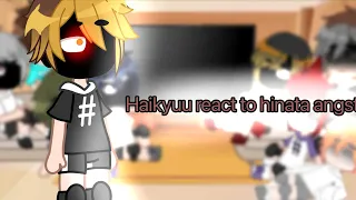 Haikyuu react to hinata angst (probably last part)(hinata angst)