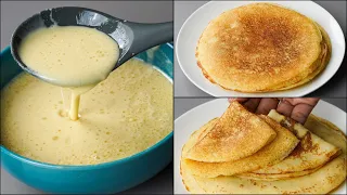 Liquid Dough Breakfast Crepe Recipe | Flour Crepe Recipe | No Dough, No Rolling Crepe Recipe