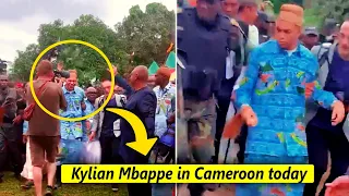 Kylian Mbappe in his father village in Cameroon today