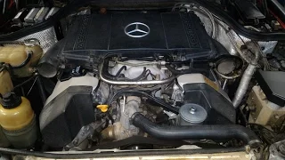 Mercedes 500E W124 project update. Part 10 Engine start