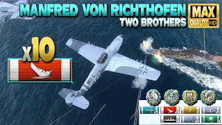 Manfred von Richthofen: 10 ships destroyed - World of Warships