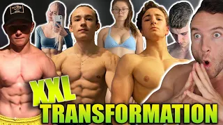 Die krassesten Fitness Transformationen meiner Zuschauer #10 XXL Edition | Sascha Huber Reaktion