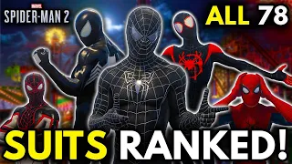 ALL 78 Suits In Marvel's Spider-Man 2 Ranked From WORST To BEST!