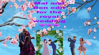 A special Descendants edit celebrating the release of Mal and Ben’s royal wedding today!!!💜💜💜