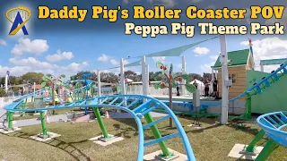 Daddy Pig's Roller Coaster Front-Row POV at Peppa Pig Theme Park in Florida