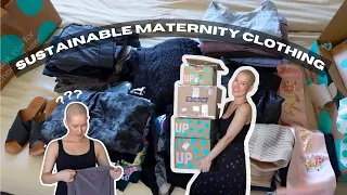 My Sustainable Maternity Wardrobe Haul - thrifted, hand-me-downs, & eco brands