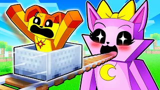 Minecraft Cart Ride Into CATNAPS SISTER!