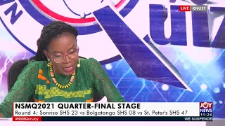 Live: NSMQ2021 Quarter-Final Stage: Round 4 - NewsDesk on JoyNews (19-11-21)