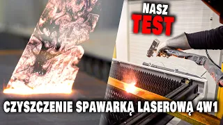 SPAWARKA LASEROWA 4w1- TEST SZEROKIEGO CZYSZCZENIA LASEREM RDZY ORAZ FARBY