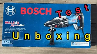 Hammer Drill BOSCH BullDog XtremeMAX unboxing and demo test