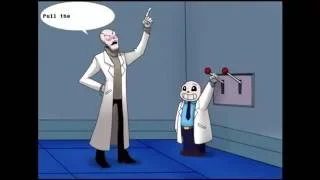 Undertale - comics Sans and Gaster "Pull The Lever, Sans"