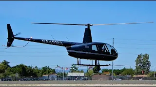 Robinson R44 Start-Up & Takeoff - Helicopter N449MS