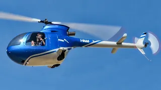 Fama Kiss 209 small turbine helicopter with retractable landing gear [30 FPS]