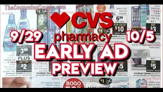 CVS EARLY AD PREVIEW 9-29 to 10-5 // FREE MAKEUP & Toothbrushes, Cheap Lotion // Shop with Sarah
