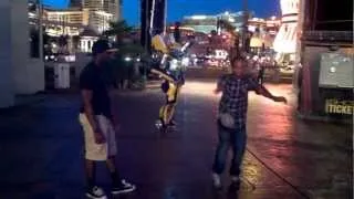 MOODY MAN AND FIK-SHUN DANCING ON DOWNTOWN LAS VEGAS STRIP (PART 1)