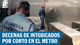 Al menos 20 personas intoxicadas por corto circuito en la Línea 7 del metro | EL PAÍS