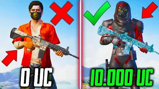 ИСПОЛНИЛ ЕГО МЕЧТУ! ПРОКАЧКА АККАУНТА НА 10000 UC PUBG MOBILE! ПРОКАЧАЛ АККАУНТ ПУБГ МОБАЙЛ