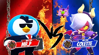 MR.P vs COLETTE | 1v1 Savaşçı Karşılaştırmaları | Brawl Stars