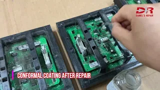 conformal coating for P10 outdoor module after repair