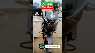 Apache RTR 160 2V Headlight glass scratch 🤯 modified 🥰#shorts #scratch #modified #rtr1602vbs6