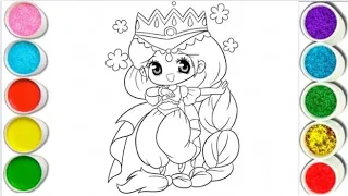 Disney Princess drawing colouring for kids