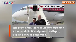 Montenegro And Albania Prime Ministers visit Borodyanka And Irpin, Ukraine.