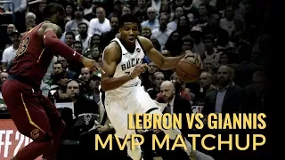 LeBron James vs Giannis Antetokounmpo Highlights - MVP MATCHUP - Cavs vs Bucks - 12-19-17