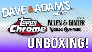 2022 Allen & Ginter Chrome Baseball Hobby Box Release Day Unboxing and Giveaway!