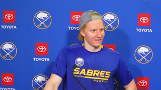 Rasmus Dahlin Postgame Interview vs Philadelphia Flyers (4/16/2022)