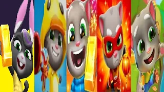 Talking tom jetski 3 VS Tom Hero Dash VS Tom Blast Park Tom Gold Run Talking Becca  Chinese Version