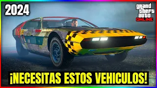 GTA5 Online 2024 - 15 VEHICULOS QUE DEBES TENER SI o SI! COCHES, AVIONES, HELICOPTEROS & MÁS! Mystic