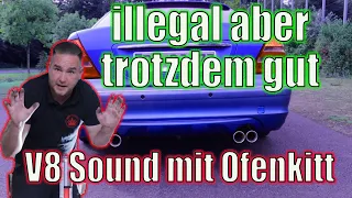 Auspuff lauter machen mit Ofenkitt - V8 Sound individuell bearbeiten - Stage 1, 2 oder 3