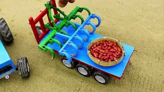 Diy tractor making bulldozer repair train railway❘ diy tractor is stuck in the mud #7