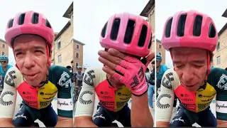 RIGOberto URAN ME DUELEN LAS PIERNAS QUE HIJUEP ... GIRO de ITALIA 2023