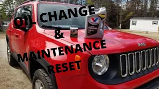 JEEP RENEGADE OIL CHANGE & MAINTENANCE RESET // HOW TO