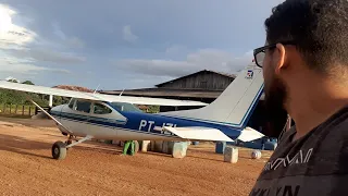 Agora de avião pra continuar a viagem pro garimpo!😁