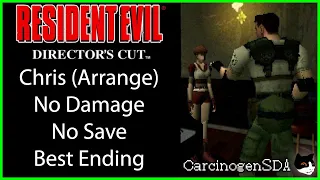 Resident Evil: Director's Cut (PS1) - No Save, No Damage - Chris Arrange Mode Best Ending